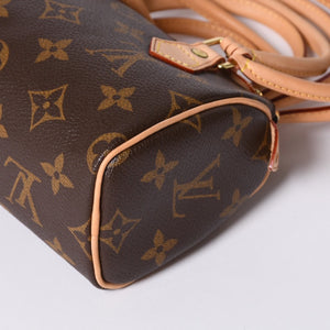 新品同様 LOUIS VUITTON ルイヴィトン COMME des GARCONS 2008年 ミニスピーディ ルイヴィトン ギャルソン ブラウン M40267 中古 4a000102