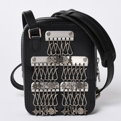 Very good condition LOUIS VUITTON Danube Messenger shoulder bag M53975 Black Silver hardware Used 4a000904