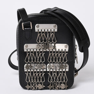 Very good condition LOUIS VUITTON Danube Messenger shoulder bag M53975 Black Silver hardware Used 4a000904