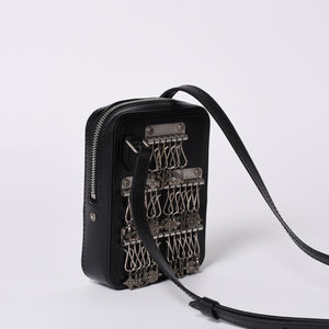 Very good condition LOUIS VUITTON Danube Messenger shoulder bag M53975 Black Silver hardware Used 4a000904