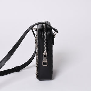 Very good condition LOUIS VUITTON Danube Messenger shoulder bag M53975 Black Silver hardware Used 4a000904