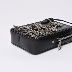 Very good condition LOUIS VUITTON Danube Messenger shoulder bag M53975 Black Silver hardware Used 4a000904