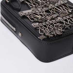 Very good condition LOUIS VUITTON Danube Messenger shoulder bag M53975 Black Silver hardware Used 4a000904