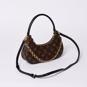 Like new LOUIS VUITTON Catchy PM 2WAY bag Monogram Brown M25223 Leather Gold hardware Used 4a000723