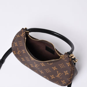 Like new LOUIS VUITTON Catchy PM 2WAY bag Monogram Brown M25223 Leather Gold hardware Used 4a000723