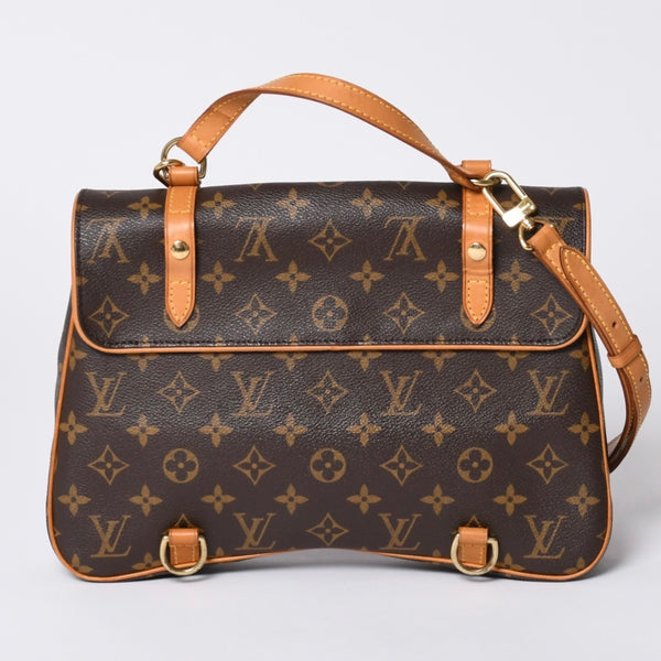 LOUIS VUITTON Marel Sackado Handbag M51158 Monogram Canvas Brown Gold Hardware Good Condition Used 4a000727