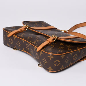 LOUIS VUITTON Marel Sackado Handbag M51158 Monogram Canvas Brown Gold Hardware Good Condition Used 4a000727