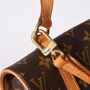 LOUIS VUITTON Marel Sackado Handbag M51158 Monogram Canvas Brown Gold Hardware Good Condition Used 4a000727