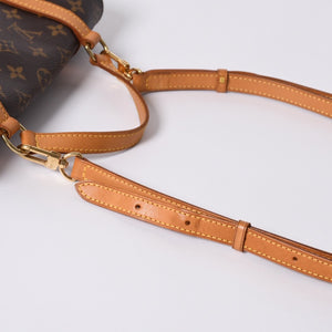 LOUIS VUITTON Marel Sackado Handbag M51158 Monogram Canvas Brown Gold Hardware Good Condition Used 4a000727