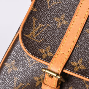 LOUIS VUITTON Marel Sackado Handbag M51158 Monogram Canvas Brown Gold Hardware Good Condition Used 4a000727