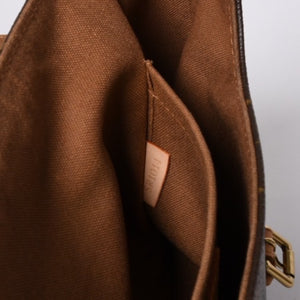 LOUIS VUITTON Marel Sackado Handbag M51158 Monogram Canvas Brown Gold Hardware Good Condition Used 4a000727