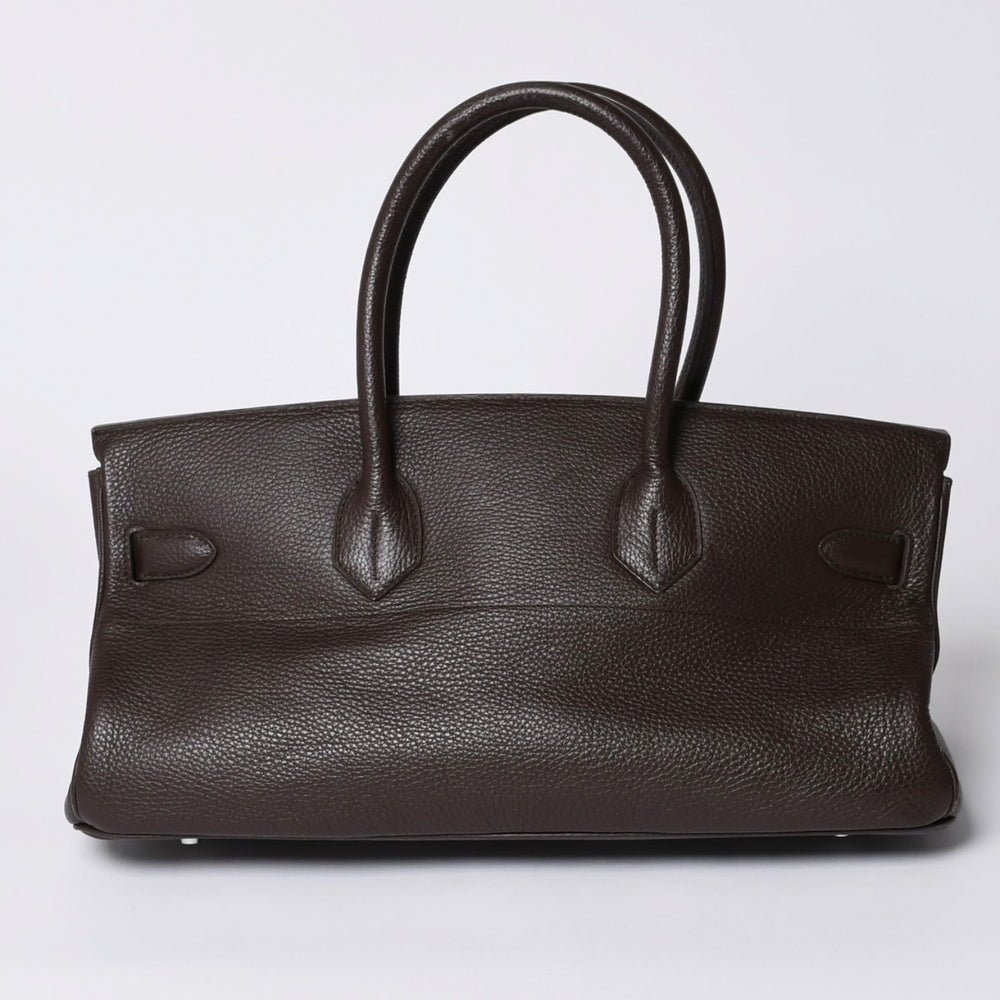 極美品 HERMES エルメス ショルダーバーキン トリヨンクレマンス ◻︎J刻 ゴルチェ期 ショコラ シルバー金具 中古 4a001218