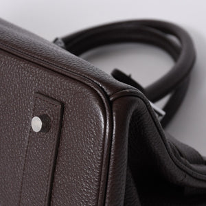 極美品 HERMES エルメス ショルダーバーキン トリヨンクレマンス ◻︎J刻 ゴルチェ期 ショコラ シルバー金具 中古 4a001218