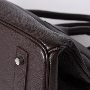 極美品 HERMES エルメス ショルダーバーキン トリヨンクレマンス ◻︎J刻 ゴルチェ期 ショコラ シルバー金具 中古 4a001218