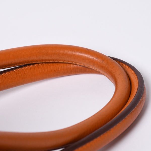 HERMES エルメス ショルダーバーキン トリヨンクレマンス ◻︎J刻 ゴルチェ期 オレンジ シルバー金具 美品 中古 4a001224
