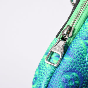 Very Good Condition LOUIS VUITTON Taurillon Illusion Double Phone Pouch Shoulder Bag M81223 Green Used 4a000758