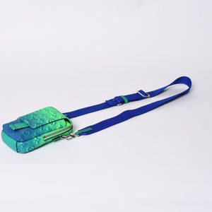 Very Good Condition LOUIS VUITTON Taurillon Illusion Double Phone Pouch Shoulder Bag M81223 Green Used 4a000758