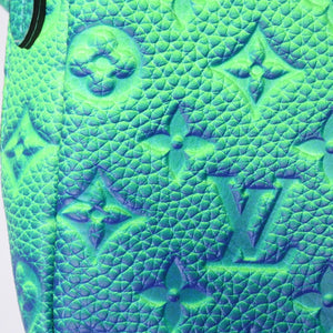 Very Good Condition LOUIS VUITTON Taurillon Illusion Double Phone Pouch Shoulder Bag M81223 Green Used 4a000758