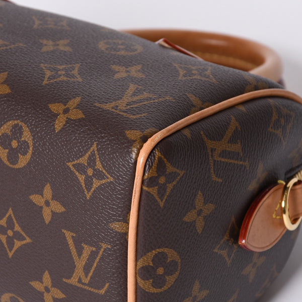 LOUIS VUITTON ルイヴィトン ハンドバッグ M46234 スピーディバンドリエール 20 ブラウン モノグラム 美品 中古 4a001026
