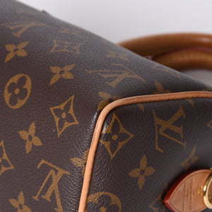 LOUIS VUITTON ルイヴィトン ハンドバッグ M46234 スピーディバンドリエール 20 ブラウン モノグラム 美品 中古 4a001026