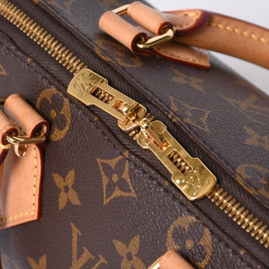 LOUIS VUITTON ルイヴィトン ハンドバッグ M46234 スピーディバンドリエール 20 ブラウン モノグラム 美品 中古 4a001026