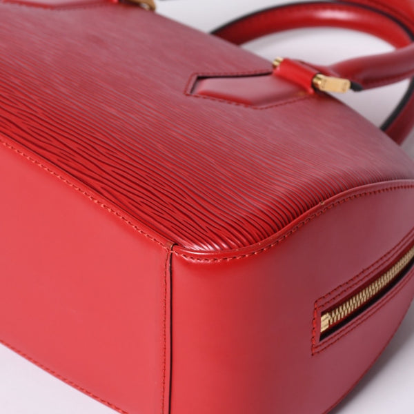 Very Good Condition LOUIS VUITTON Epi Jasmine Handbag M52087 Red Gold Hardware Epi Leather Used 4a001115