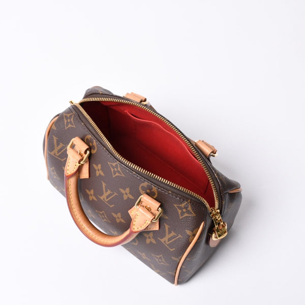 LOUIS VUITTON ルイヴィトン ハンドバッグ M46234 スピーディバンドリエール 20 ブラウン モノグラム 美品 中古 4a001026