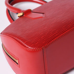 Very Good Condition LOUIS VUITTON Epi Jasmine Handbag M52087 Red Gold Hardware Epi Leather Used 4a001115