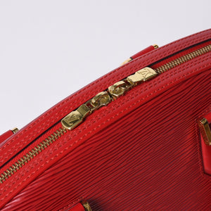 Very Good Condition LOUIS VUITTON Epi Jasmine Handbag M52087 Red Gold Hardware Epi Leather Used 4a001115