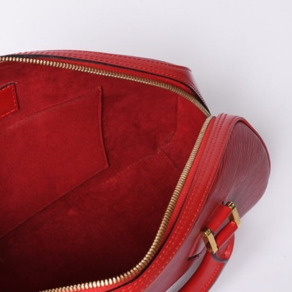 Very Good Condition LOUIS VUITTON Epi Jasmine Handbag M52087 Red Gold Hardware Epi Leather Used 4a001115