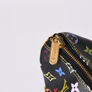 極美品 LOUIS VUITTON ルイヴィトン ハンドバッグ M40125 リタ 村上隆 モノグラムマルチカラー ブラック ゴールド金具 中古 4a001256