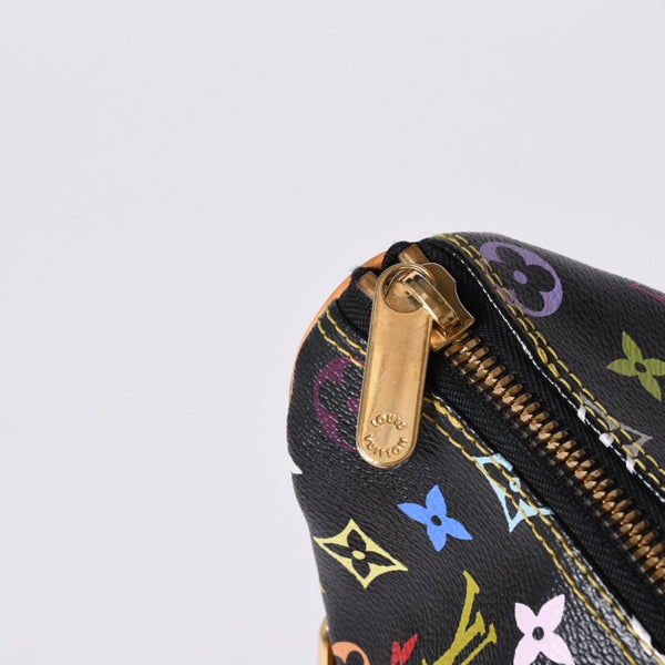 極美品 LOUIS VUITTON ルイヴィトン ハンドバッグ M40125 リタ 村上隆 モノグラムマルチカラー ブラック ゴールド金具 中古 4a001256