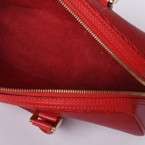 Very Good Condition LOUIS VUITTON Epi Jasmine Handbag M52087 Red Gold Hardware Epi Leather Used 4a001115