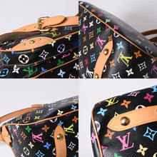 画像をギャラリービューアに読み込む, 極美品 LOUIS VUITTON ルイヴィトン ハンドバッグ M40125 リタ 村上隆 モノグラムマルチカラー ブラック ゴールド金具 中古 4a001256