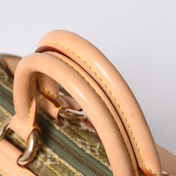 Very Good Condition LOUIS VUITTON Handbag Denim Neo Speedy M95215 Monogram Denim Khaki Gold Hardware Used 4b010132