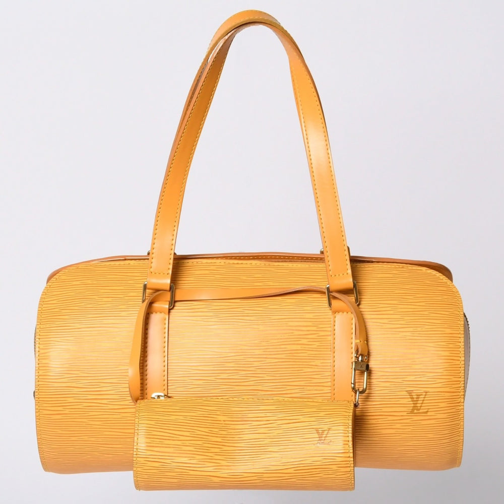 Very good condition LOUIS VUITTON Soufflo handbag M52229 Epi leather yellow gold hardware used 4a001116