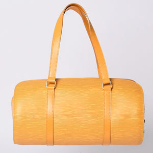 極美品 LOUIS VUITTON ルイヴィトン スフロ ハンドバッグ M52229 エピ レザー イエロー ゴールド金具 中古 4a001116