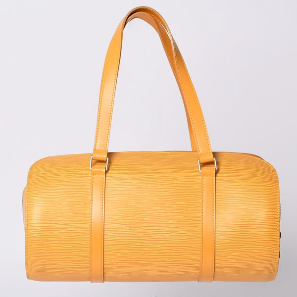 極美品 LOUIS VUITTON ルイヴィトン スフロ ハンドバッグ M52229 エピ レザー イエロー ゴールド金具 中古 4a001116