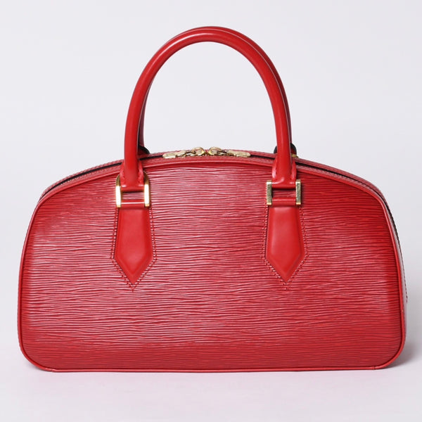 Very Good Condition LOUIS VUITTON Epi Jasmine Handbag M52087 Red Gold Hardware Epi Leather Used 4a001115