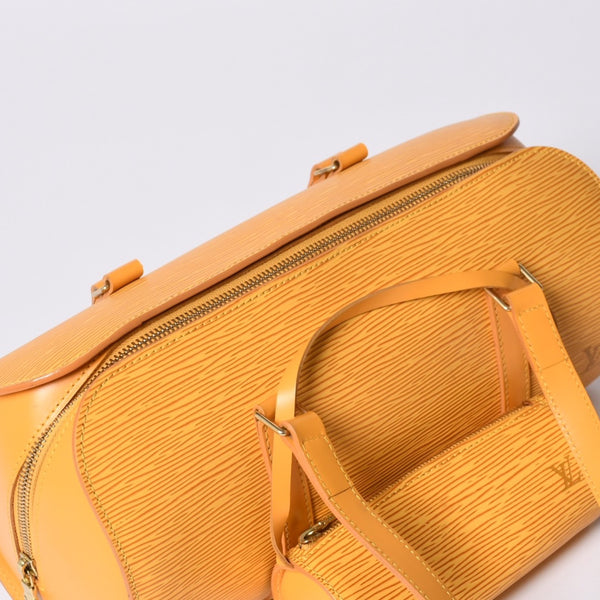 極美品 LOUIS VUITTON ルイヴィトン スフロ ハンドバッグ M52229 エピ レザー イエロー ゴールド金具 中古 4a001116