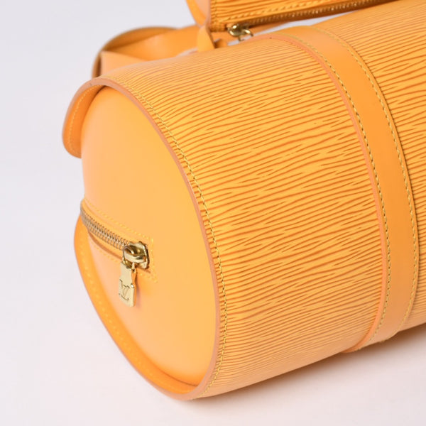 極美品 LOUIS VUITTON ルイヴィトン スフロ ハンドバッグ M52229 エピ レザー イエロー ゴールド金具 中古 4a001116