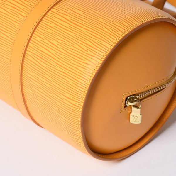 極美品 LOUIS VUITTON ルイヴィトン スフロ ハンドバッグ M52229 エピ レザー イエロー ゴールド金具 中古 4a001116
