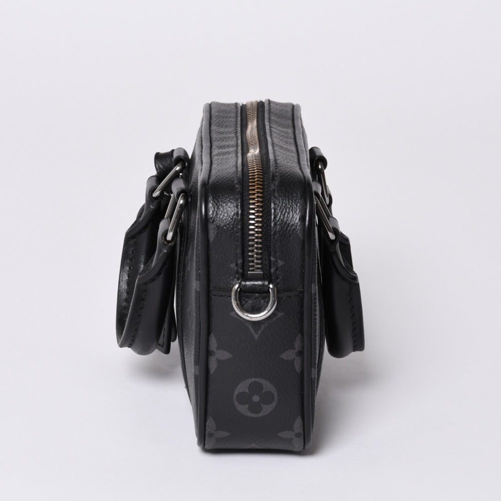 LOUIS VUITTON Travel Case Bag Travel Briefcase Bag Black Silver Hardware Good Condition Used 4a000308