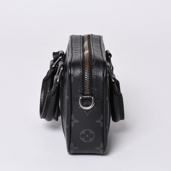 LOUIS VUITTON Travel Case Bag Travel Briefcase Bag Black Silver Hardware Good Condition Used 4a000308