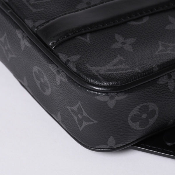LOUIS VUITTON Travel Case Bag Travel Briefcase Bag Black Silver Hardware Good Condition Used 4a000308