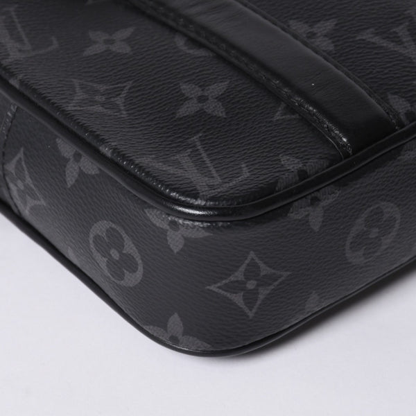LOUIS VUITTON Travel Case Bag Travel Briefcase Bag Black Silver Hardware Good Condition Used 4a000308