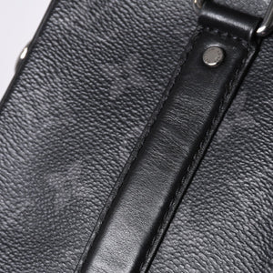 LOUIS VUITTON Travel Case Bag Travel Briefcase Bag Black Silver Hardware Good Condition Used 4a000308