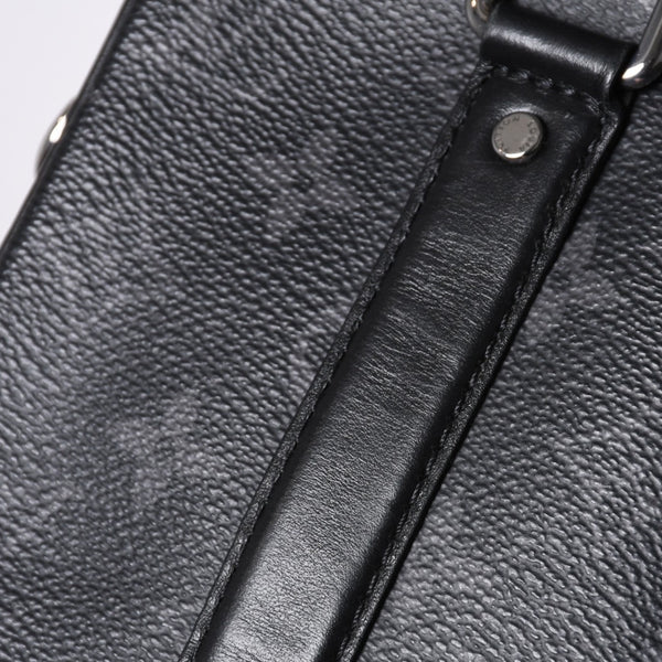 LOUIS VUITTON Travel Case Bag Travel Briefcase Bag Black Silver Hardware Good Condition Used 4a000308