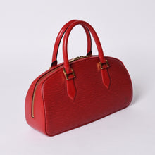 画像をギャラリービューアに読み込む, 極美品 LOUIS VUITTON ルイヴィトン エピ ジャスミン ハンドバッグ M52087 レッド ゴールド金具 エピレザー 中古 4a001115