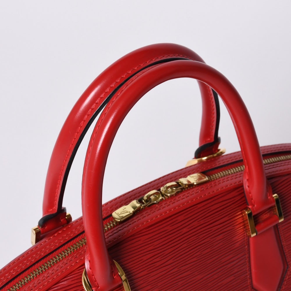 Very Good Condition LOUIS VUITTON Epi Jasmine Handbag M52087 Red Gold Hardware Epi Leather Used 4a001115